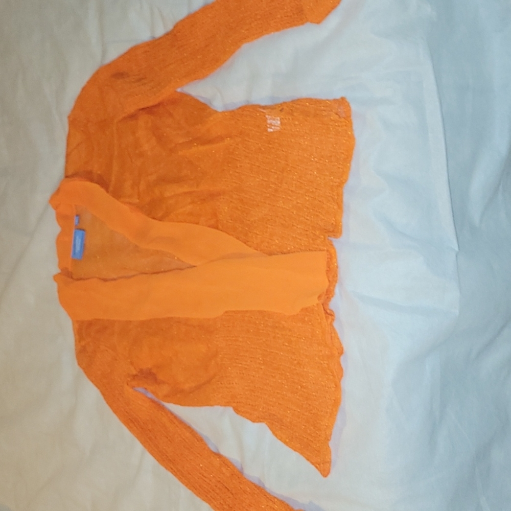 Simply Vera Vera Wang Size XL Sheer Open Front Cover- up Cardigan